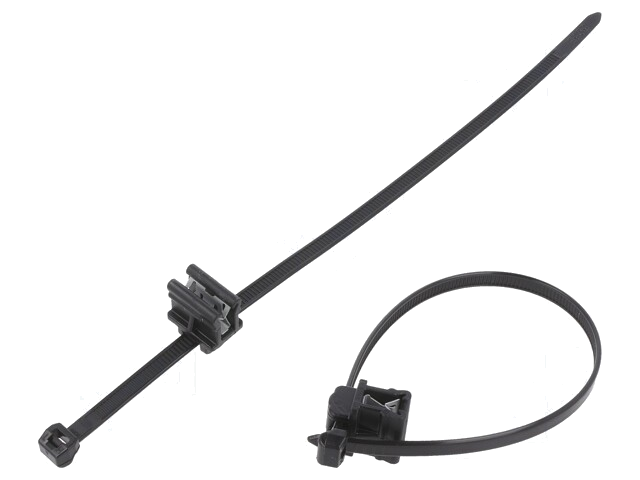 Kabelbinder; met bevestiging,met bevestiging aan rand; L: 200mm Kabelbinder; met bevestiging,met bevestiging aan rand; L: 200mm